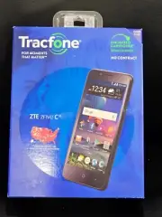 Tracfone- ZTE ZFIVE G Z558V 4G LTE with 16GB Memory Cell Phone NEW