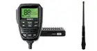 Uniden X76 UHF with Dual Speakers LCD Display 80CH 5W+GME AE4704B BLACK ANTENNA