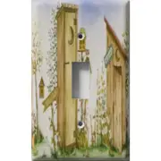 SnazzySwitch Outhouse Decorative Light Switch Plate Cover