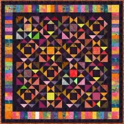 BUNAKEN - 65" x 65" - Quilt-Addicts Pre-cut Patchwork Quilt Kit
