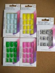 Sassy & Chic Fashion Nails 60 Pack Lot Of 5 #13