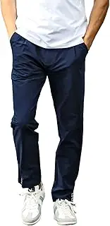 リュクスエイケイエムプラス(LUXEAKMPLUS) LUXEK Plus Men's Golf Pants, Side Zip Logo Pants