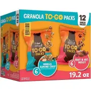Naked Cereal Granola to-go, Vanilla Almond Crisp Variety & Fruit and Nut Medley