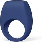 LELO TOR 3 Vibrating Penis Ring Cock Ring App Connected Adult Toy for Man and Woman with 8 Pleasure Settings for Enhanced Sensation, Base Blue