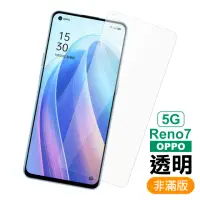 在飛比找momo購物網優惠-OPPO Reno7 5G 6.4吋 非滿版透明9H玻璃鋼化