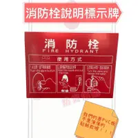 在飛比找蝦皮購物優惠-【防災消防】消防栓 說明 標示牌 PVC材質 泡棉背膠 滿版