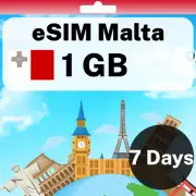 eSIM Malta - 1 GB - 7 Days - Travel eSIM | QR code activation