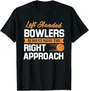[VidiAmazing] Bowling Funny Bowler Left Handed Bowling ds030 T-Shirt