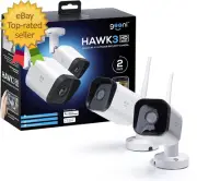 Hawk 3 Outdoor Security Camera, 1080P HD, Weatherproof, Motion Detection