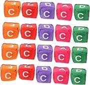 WOONEKY 20Pcs Bean Bags for Outdoor Toss Games Lightweight and Beanbags for Hand Eye Coordination Teamwork Fun and Skill Development Random Letters