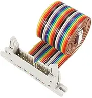 XYWHPGV IDC Rainbow Wire Flat Cable 24P FC/FD Connector 2.54mm Pitch 1m/3.3ft Length(57194 b1a3b a4a01 460f0 e7cdc c9b71