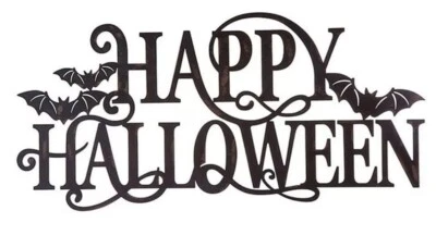 Happy Halloween with Bats Metal Cutting Die Card Making Scrapbooking Craft Dies