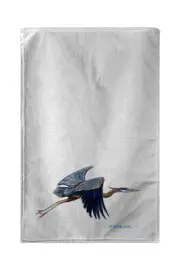 Betsy Drake Eddie's Blue Heron Beach Towel