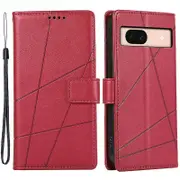 DF-06 For Google Pixel 8a Anti-drop Imprinted PU Leather Cover Cell Phone Cases with Strap