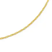 9ct 25cm Singapore Anklet