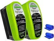 Automotive Oil Film Cleaning Brush 2.0, Clear Vision Glass Cleaner, Glass Cleaning Board for Windshield, Oil Film Clean Brush for Car Windows (2, Green)