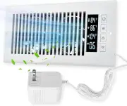 Quiet 4" x 10" Smart Register Booster Fan with Thermostat Control