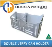 Aluminium Double Canopy Jerry Can Holder for 4x4, 4WD, Trailer