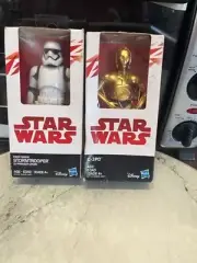 2 Star Wars Action Figure 6 inch C-3PO& Stormtrooper Hasbro Disney 2021 READ