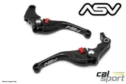 ASV Honda Monkey Z125 2020 F3 Short Black Brake and Clutch Levers