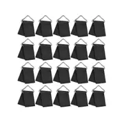 20 Sets Trampoline Spring Buckle Triangle Rings Buckle Trampoline Triangle Buckle V- Shaped Ring Tr Black