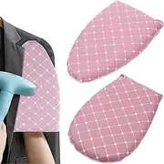 2 Pack Handheld Ironing Board, Steamer Ironing Glove Heat Resistant Waterproof Ironing Pad, Mini Steamer for Clothes Steamers Protective Garment Steamer Accessories (Pink)