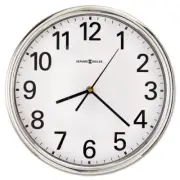 Howard Miller 625561 Hamilton 12" Silver Frame Wall Clock New