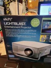 Shift3 Lightblast Entertainment Projector, Display 120” Walls Ceilings - NEW