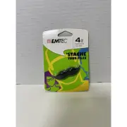 EMTEC 'Stache Mustache 4 GB USB Flash Drive, Black