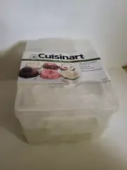 Cuisinart Cupcake Carrier Holds 24 Cupcakes W/ Handle Simple Snap Closure NEW