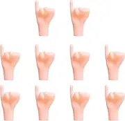 Tiny Hand for Fingers - 10X Miniature Hand Puppets for Cats,Realistic Party Favors, Gag Accessory for Pretend Show Performance Prank Birthday Celebration