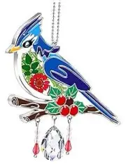 Handmade Blue Bird Crystal Suncatchers Bird Sun Catcher Crystal Big Blue Brid