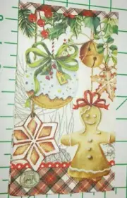 Two Decorative Hostess Napkins for Decoupage "Holiday Treats"