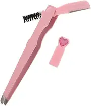 Professional Eyebrow Shaping Tool Stainless Steel Eyebrow Trimmer Tweezers for Women Portable Beauty Essential for Go Grooming Sleek Design