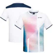 YONEX 24F/W Men's Badminton T-Shirts Sportswear Top Training White NWT 243TS023M