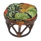 18 inch Round Spun Polyester Tufted Footstool Cushion