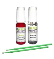 Touch-Up Set Suitable for Renault, 727 Spanish Red (Blush Vif ) + Clear Varnish