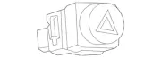 Genuine Nissan Hazard Switch 25290-EA000 (for: Nissan)