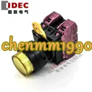 1PC NEW IDEC Yellow button switch with light YW1L-M2E02Q4Y YE-E01 24V #YM