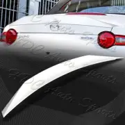 For 2016-2024 Mazda Miata MX-5 W-Power Pearl White Duckbill Rear Trunk Spoiler