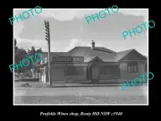 OLD POSTCARD SIZE PHOTO OF THE PENFOLDS WINES SHOP ROOTY HILL NSW c1940