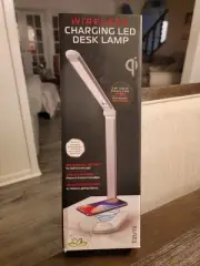 Tzumi LED Adjustable Desk Lamp and Wireless Charger Android & iPhone Compatible