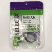 Selecta SL53213-6-BG Green Indicator Light 125V 1/2" Mount Hole ~NEW~