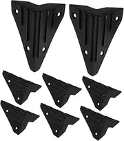 GALPADA Right-angle Speaker Edge Protectors 8 Pcs Plastic Furniture Corner Guards Stage Home Use Easy Install