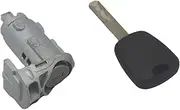 AL223 7701209836 Front Left Door Lock Cylinder Barrel Compatible with Renault Fluence Kangoo Master Trafic Clio III(Assembled Lock)