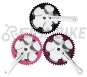 46T Tooth Crank Set with Chainring Fixed Gear 170mm Crank Arms 9/16" Pedal Hole