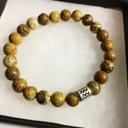 Aquarius Bracelet Jasper Gemstone Bead