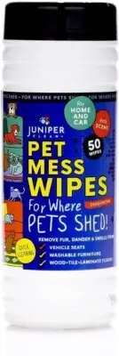 Pet Mess Wipes for Pets Cleansing, Wipes for Dogs and Puppies–Remove Fur, 50 Ct