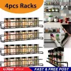 Spice Rack Wall Mount 4pack, Space-Saving Wall Spice Rack Organizer Seasonings