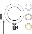 LED Ring Light | 6-inch for YouTube Video Live Streaming Makeup Selfie, Desktop
